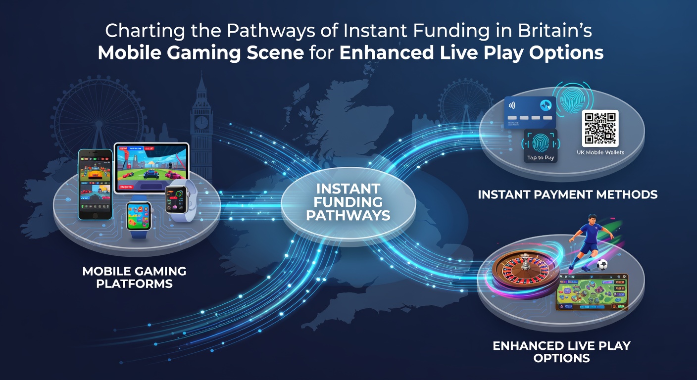 Mobile gaming interface showing instant funding options for live dealer tables on a UK-regulated platform