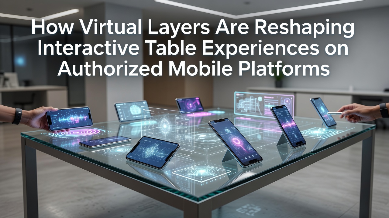 Augmented reality overlays enhancing interactive table interfaces on mobile devices