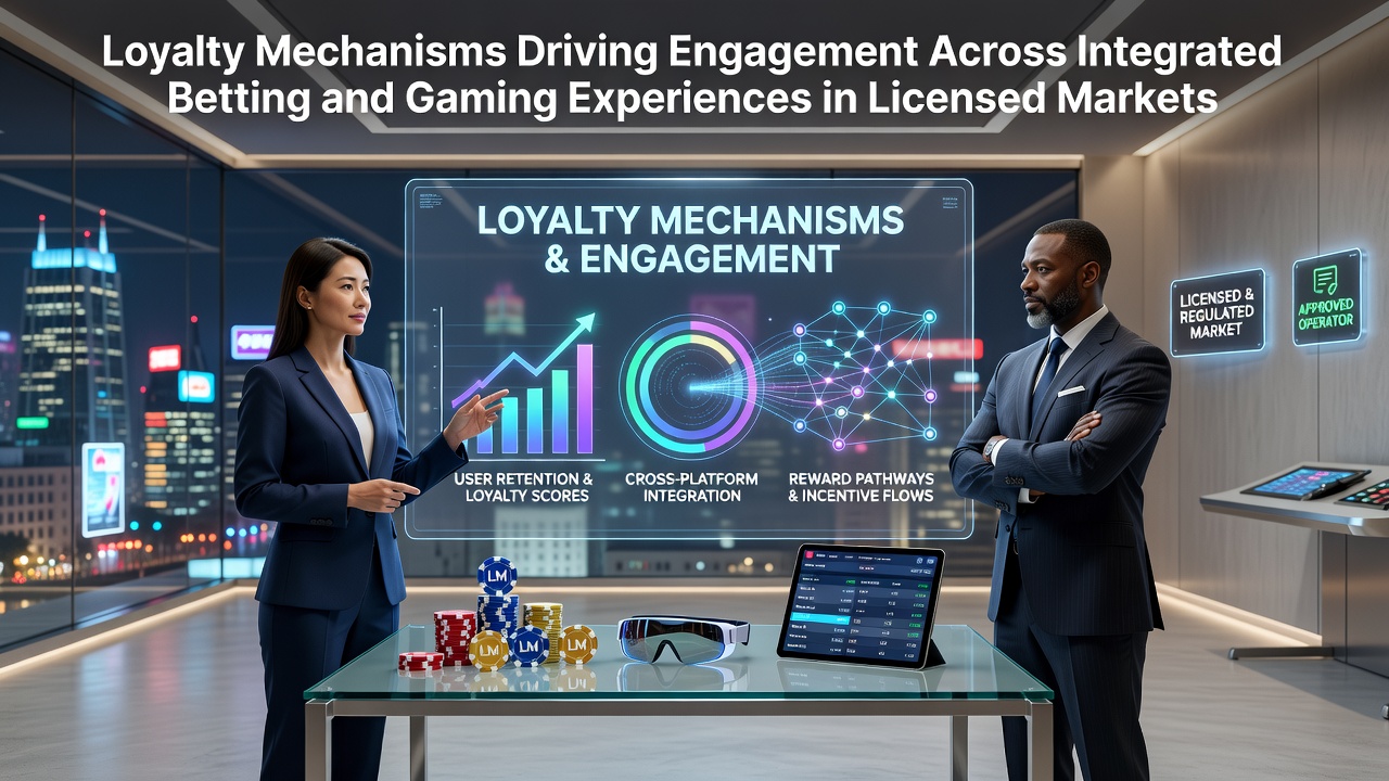 Integrated loyalty dashboard showing tiered rewards across sports betting and casino gaming platforms